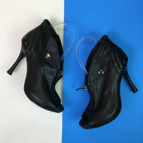 Makowsky black leather peep - makowsky,